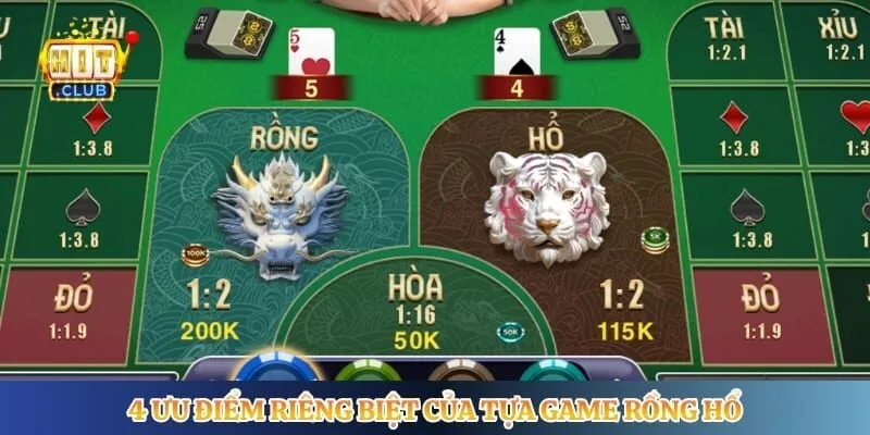 4 ưu điểm riêng biệt của tựa game rồng hổ